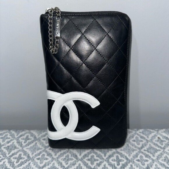 Chanel Cambon Organizer zip Around Wallet - Picture 1 of 13